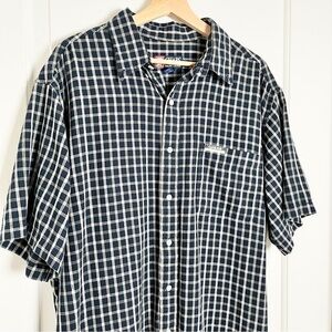 Classic Chaps Ralph Lauren Checkered Shirt - Large, 100% Cotton